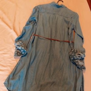 Long sleeved shirt dress